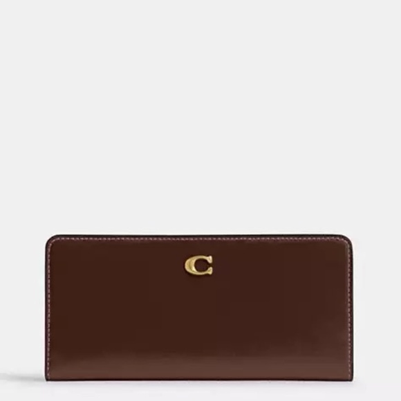 COACH Large Kisslock Frame Bag, Wallet, Bag Chain NEW W/TAGS Dark Brown CBR51 - Picture 11 of 15